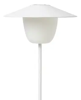 Zahradní lampy Přenosná LED lampička, bílá, hliníková BLOMUS