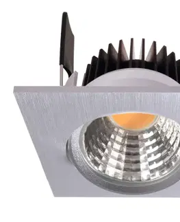 LED podhledová svítidla Light Impressions Deko-Light stropní vestavné svítidlo COB-68-350mA-2700K-hranaté 16-17V DC 6,00 W 2700 K 580 lm 78 mm stříbrná 565282