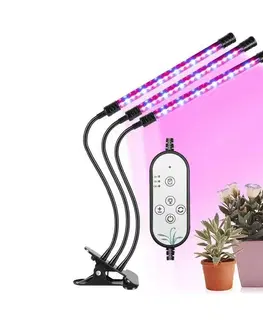 Lampy  LED Stmívatelná stolní lampa s klipem pro pěstování rostlin LED/12W/5V 