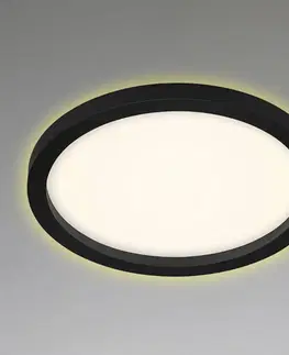 Stropní svítidla Briloner LED stropní světlo 7361, Ø 29 cm, černá