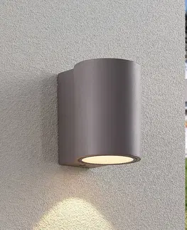 Venkovní nástěnná svítidla Lindby LED venkovní světlo Katalia, beton, jednozdroj