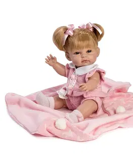 Hračky panenky BERBESA - Luxusní dětská panenka-miminko Berbesa Kamila 34cm