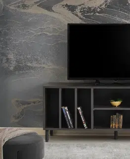Televizní stolky Televizní stolek MORELLA tmavě hnědý