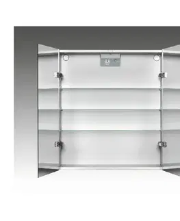 Koupelnový nábytek JOKEY CantALU aluminium zrcadlová skříňka hliníková 124812020-0190 124812020-0190