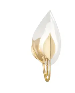 Designová nástěnná svítidla HUDSON VALLEY nástěnné svítidlo BLOSSOM mosaz zlatá E14 1x60W 4801-GL-CE
