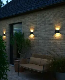 LED venkovní nástěnná svítidla NORDLUX Milda venkovní nástěnné svítidlo černá 2418351003