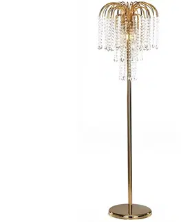 Lampy ONLI ONLI - Stojací lampa PIOGGIA 3xE14/6W/230V zlatá 