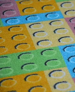 Koberce a koberečky Dywany Lusczow Dětský kusový koberec LEGO zelený, velikost 200x300