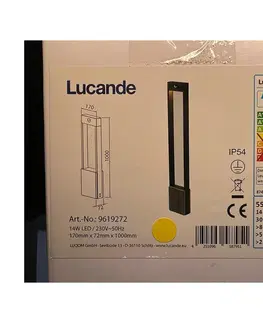 Zahradní lampy Lucande Lucande - LED Venkovní lampa se senzorem TEKIRO LED/14W/230V IP54 
