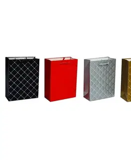 Hračky Sada dárkových tašek s koženým dekorem, 26 x 32 x 10 cm, 4 ks