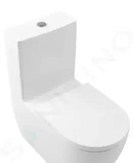 Záchody VILLEROY & BOCH Subway 3.0 WC kombi mísa Viclean, TwistFlush, CeramicPlus, alpská bílá 4672T0R1