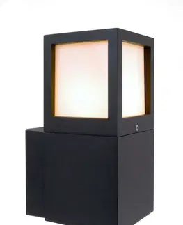 Moderní venkovní nástěnná svítidla Light Impressions Deko-Light nástěnné přisazené svítidlo - Facado A, 1x max. 20 W E27, antracit 731157