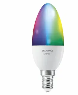LED žárovky OSRAM LEDVANCE SMART+ WiFi B40 4,9W 230V RGBW FR E14 TRIPLE PACK 4058075779075
