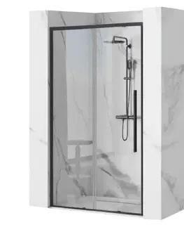 Sprchové zástěny Rea Průhledné sprchové dveře 1400x1950 Solar Black K6359