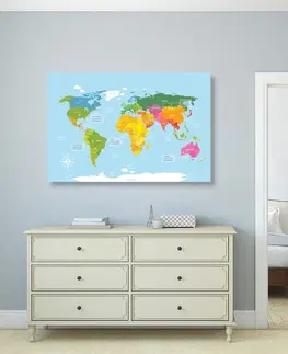 Obrazy mapy Obraz výjimečná mapa světa