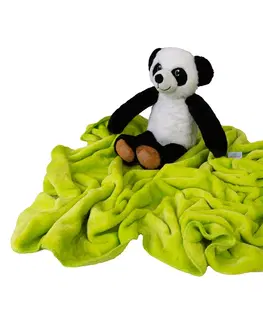 Dětské deky Babymatex Dětská deka Carol s plyšákem panda, 85 x 100 cm