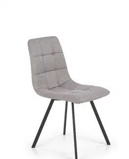 Židle HALMAR Designová židle Chlorett šedá