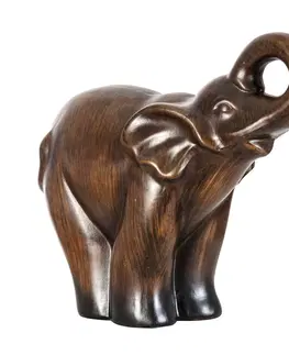 Luxusní stylové sošky a figury Estila Dekorace spokojený slon 19x23cm