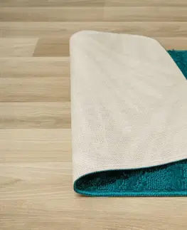 Koupelnové předložky Kontrast Koupelnová sada koberečků PALM 50x80 cm tyrkysová 