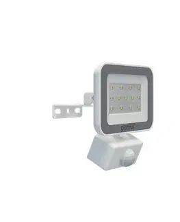 Zahradní lampy Panlux LED reflektor s PIR senzorem Vana S Evo bílá, IP65, 10 W