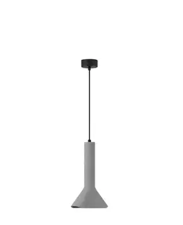 Designová závěsná svítidla NOVA LUCE závěsné svítidlo DYLAN šedý beton E14 1x5W 230V IP20 bez žárovky 9540205
