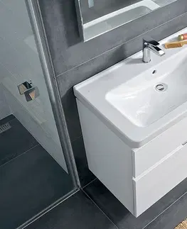 WC sedátka LAUFEN Rámový podomítkový modul CW1 SET s bílým tlačítkem + WC JIKA PURE + SEDÁTKO SLOWCLOSE H8946600000001BI PU2