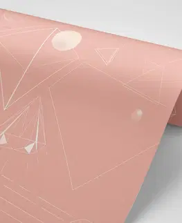 Samolepící tapety Samolepící tapeta růžové geometrické vzory