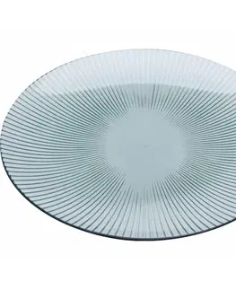 Talíře DekorStyle Plastový talíř Stripes 25 cm