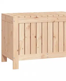 Zahradní úložné boxy Zahradní úložný box 76 x 42,5 x 54 cm masivní borové dřevo