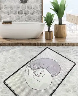Koupelnové předložky L'essentiel Koupelnový kobereček SWEET CATS 70x120 cm