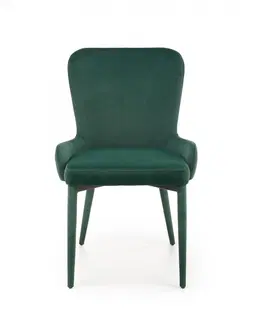 Židle HALMAR Jídelní židle Nol tmavě zelená