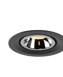 LED podhledová svítidla SLV BIG WHITE NUMINOS GIMBLE M zápustné stropní svítidlo černé/chrom 3000 K 20° 1005941