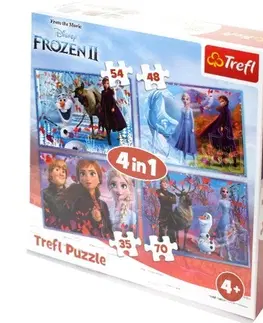 Hračky puzzle TREFL - Puzzle Frozen 2, 4v1