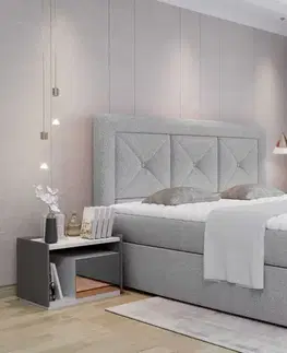 BOXSPRING postele Artelta Čalouněná manželská postel IDRIS | 140 x 200 cm Farebné prevedenie IDRIS: Berlin 03