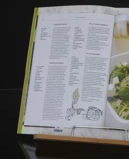 Doplňky do kuchyně DekorStyle Bambusový stojan na kuchařskou knížku