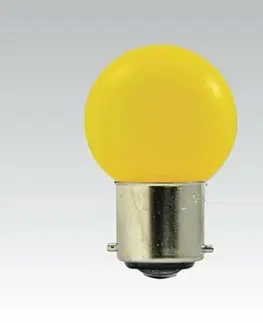 LED žárovky NBB LED G45 230-240V 1W/016 COLOURMAX B22d ŽLUTÁ IPX4 250655130