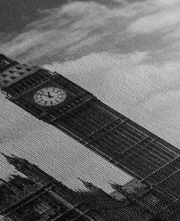 Černobílé obrazy Obraz Big Ben v Londýně černobílém provedení