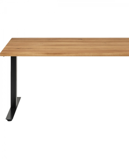 Výškově nastavitelné psací stoly KARE Design Stůl Office Symphony Oak Black 160x80