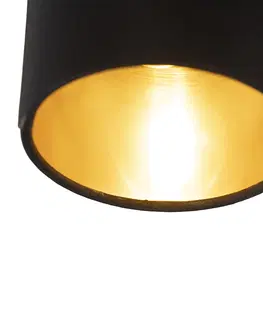 Zavesna svitidla Moderní závěsná lampa černá nastavitelná 6-světel - Lofty