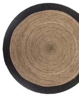 Koberce a koberečky DekorStyle Kulatý jutový koberec 120 cm