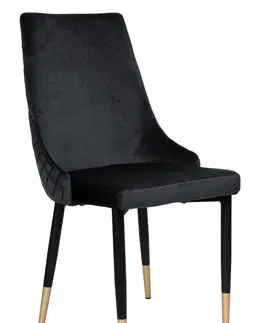 Židle TZB Čalouněná designová židle ForChair V černá