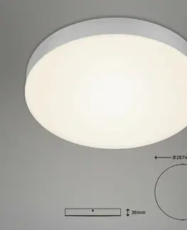 LED stropní svítidla BRILONER LED stropní svítidlo, pr. 27,8 cm, 21 W, stříbrná BRI 7066-014
