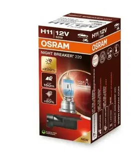 Autožárovky OSRAM H11 12V 55W PGJ19-2 NIGHT BREAKER 220 +220% 1ks 64211NB220