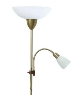 Stojací lampy na čtení Rabalux stojací lampa Diana E27 G45 1x MAX 60W + E14 1x MAX 40W bronzová 4068