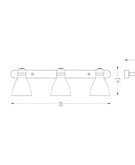Bodová svítidla ve skandinávském stylu ZUMALINE Nástěnné svítidlo DELTA A6010-3A
