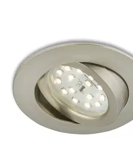 Podhledové světlo Briloner Flexibilní LED podhledové svítidlo Erik matný nikl