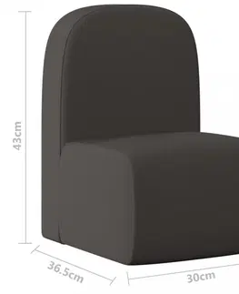 Dětské stoly a židle Multifunkční dětské křeslo umělá kůže Dekorhome Krémová