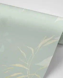 Tapety listy Tapeta abstraktní rostlinné zátiší v zeleném
