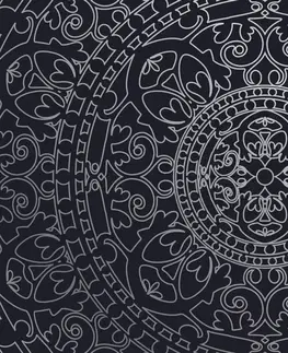 Samolepící tapety Samolepící tapeta orientální ornament v černobílém