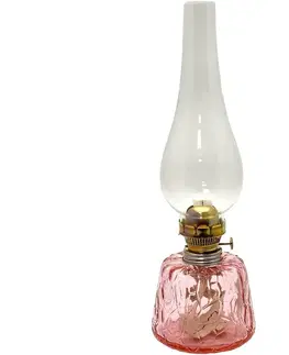 Lampy Floriánova huť Petrolejová lampa POLY 38 cm růžová 